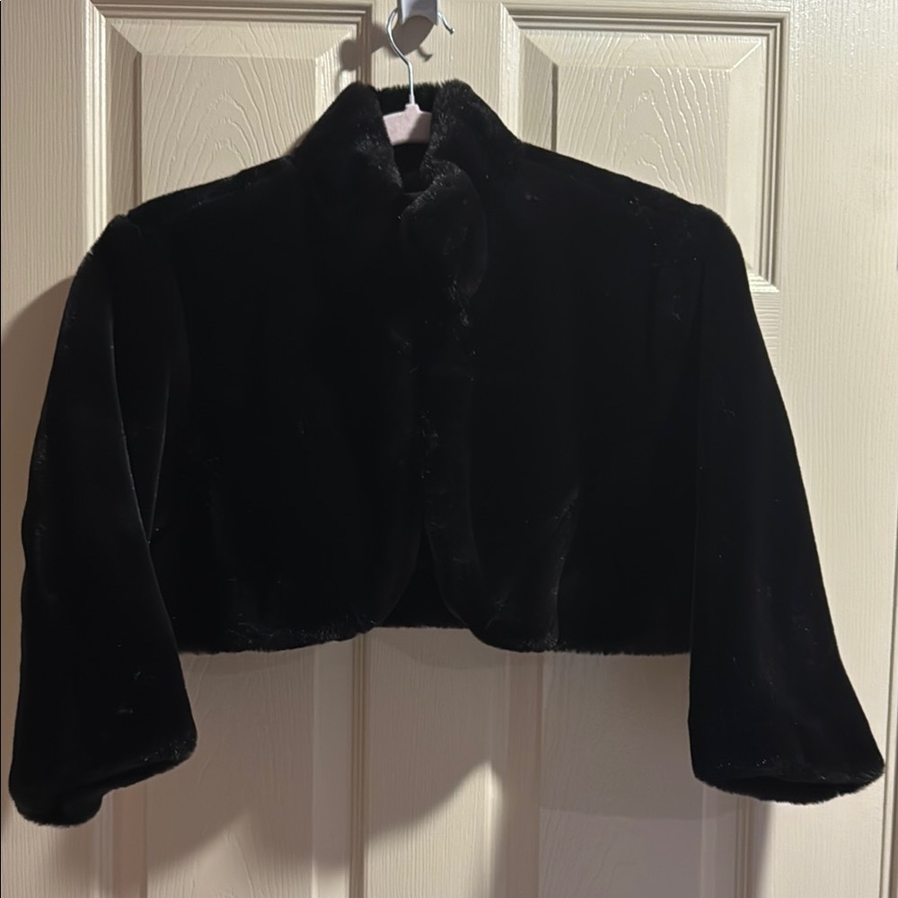 Xhilaration Black Faux Fur Jacket
